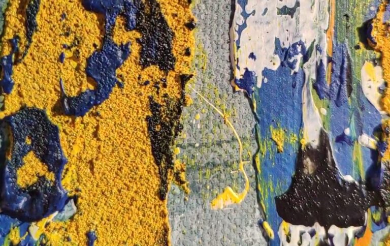 Detail of Texture #03 - Mixed media on canvas; 70x60x4cm